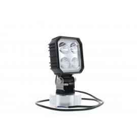 Work light LED square 90X90mm - cable